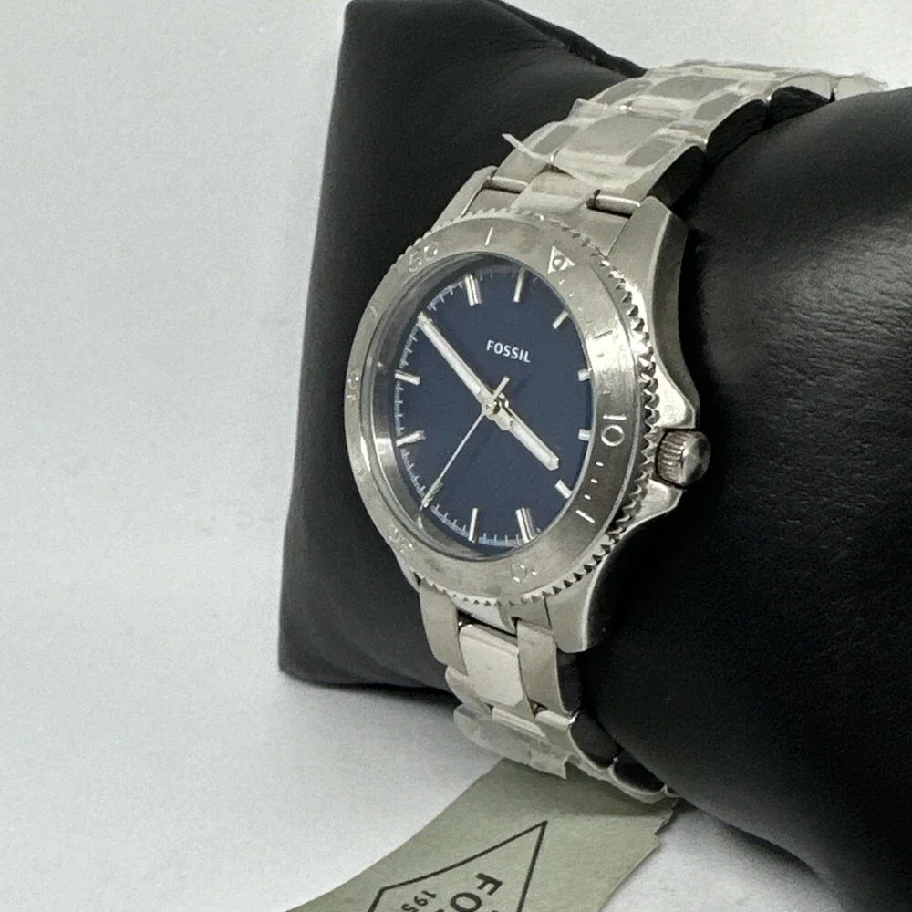 Fossil PR5435 Womens Silver Stainless Steel Analog Dial Quartz Wristwatch HME636
